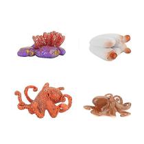 Conjunto de brinquedos modelo Octopus com estatuetas em miniatura para crianças e colecionadores