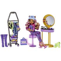 Conjunto de brinquedos moderno Monster High Doll Clawdeen Wolf com mais de 20 peças