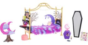 Conjunto de brinquedos Monster High Clawdeen Wolf, quarto com mobília