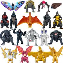 Conjunto de brinquedos MUKSSE Dragon vs Kong com 18 bonecos de ação e bolsa de transporte