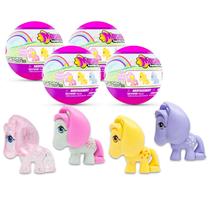 Conjunto de brinquedos My Little Pony Surprise Fashems Squishy Pops x4