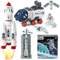 Conjunto de Brinquedos Nave Espacial Wbzle com Efeitos de Luz, Som e Spray