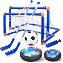 Conjunto de brinquedos Nazano 3 em 1 Hover Hockey Soccer Ball com luzes LED Conjunto de brinquedos Nazano 3 em 1 Hover Hockey Soccer Ball com luzes LED