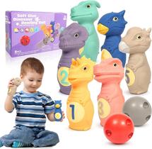 Conjunto de brinquedos OleoLetoy Dinosaur Stacking Soft Toys para crianças de 1 a 3 anos