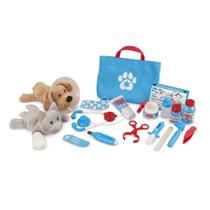 Conjunto de brinquedos para animais de estimação Melissa & Doug LCI8520 com cachorro e gato de pelúcia Conjunto de brinquedos para animais de estimação Melissa & Doug LCI8520 com cachorro e gato de pelúcia