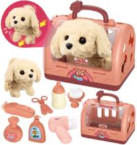 Conjunto de brinquedos para animais de estimação TEUVO Robot Dog Toys com pelúcia elétrica