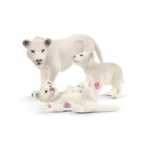 Conjunto de brinquedos para animais Schleich Wild Life Lion com filhotes para crianças de 3 a 8 anos