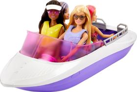 Conjunto de brinquedos para barcos Barbie Mermaid Power com Malibu e Brooklyn