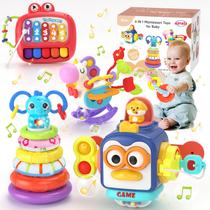 Conjunto de brinquedos para bebês Usrela 4 em 1 Learning de 6 a 18 meses com xilofone de piano