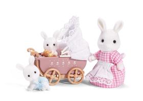 Conjunto de brinquedos para bonecas Calico Critters Connor & Keri's Carriage Ride