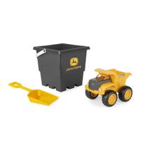 Conjunto de brinquedos para caixa de areia TOMY John Deere Caminhão basculante com pá Conjunto de brinquedos para caixa de areia TOMY John Deere Caminhão basculante com pá