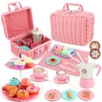 Conjunto de brinquedos para chá da tarde Viwulute para crianças de 3 a 7 anos Conjunto de brinquedos para chá da tarde Viwulute para crianças de 3 a 7 anos
