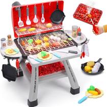 Conjunto de brinquedos para churrasco CUTE STONE Brinquedo de cozinha infantil com acessórios