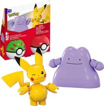 Conjunto de brinquedos para construção de bonecos de ação, pacote com 2 Mega Pokémon Poke Ball