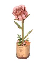Conjunto de brinquedos para construção de flores artificiais Rowood TW041 Pink Rose
