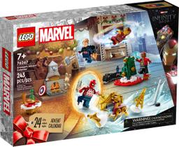 Conjunto de brinquedos para construção do calendário do advento LEGO Marvel Avengers 2023
