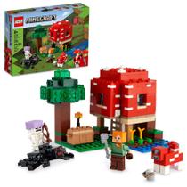 Conjunto de brinquedos para construção LEGO Minecraft The Mushroom House 21179