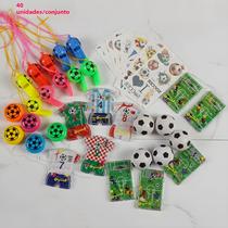 Conjunto De Brinquedos Para Festa Esportiva Com Tema De Futebol, 40 Peças, Apito De Futebol,