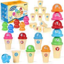 Conjunto de brinquedos para sorvetes Torlam Alphabet Learning 52 peças