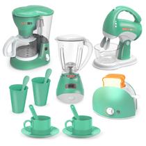 Conjunto de brinquedos para utensílios de cozinha Yalujumb Play Kitchen Toys Green Conjunto de brinquedos para utensílios de cozinha Yalujumb Play Kitchen Toys Green