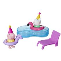 Conjunto de brinquedos Peppa Pig Peppa's Pool Party com acesso a 2 figuras e 4.