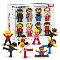 Conjunto de brinquedos PicassoTiles Magnetic Figures 8 peças PTA03 Conjunto de brinquedos PicassoTiles Magnetic Figures 8 peças PTA03