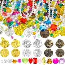 Conjunto de brinquedos Pirate Treasure Hanaive 319 unidades com moedas e gemas