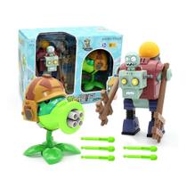 Conjunto de brinquedos Plants VS Zombies Dr. Zomboss e Shadow Peashooter Conjunto de brinquedos Plants VS Zombies Dr. Zomboss e Shadow Peashooter