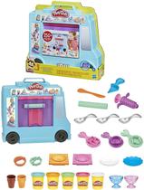 Conjunto de brinquedos Play-Doh Ice Cream Truck com 20 ferramentas e 5 cores Conjunto de brinquedos Play-Doh Ice Cream Truck com 20 ferramentas e 5 cores