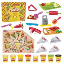 Conjunto de brinquedos Play-Doh Pizza Slice com 11 ferramentas e 8 latas para crianças a partir de 3 anos Conjunto de brinquedos Play-Doh Pizza Slice com 11 ferramentas e 8 latas para crianças a partir de 3 anos