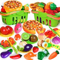 Conjunto de brinquedos Play Food BAODLON 100 unidades com 2 cestas para crianças de 2 a 5 anos Conjunto de brinquedos Play Food BAODLON 100 unidades com 2 cestas para crianças de 2 a 5 anos