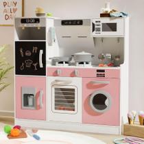 Conjunto de brinquedos Play Kitchen BIERUM com luzes e sons realistas Conjunto de brinquedos Play Kitchen BIERUM com luzes e sons realistas