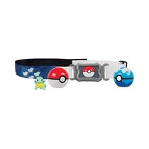 Conjunto De Brinquedos Pokémon Com Cinto E Bolas Pikachu Squirtle Eevee Figuras De Ação Pokeball