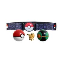 Conjunto De Brinquedos Pokémon Para Crianças Com Cinto E Pokeball, Figuras De Ação Pikachu,