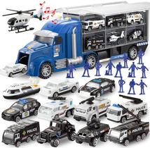 Conjunto de brinquedos Police Rescue Truck Car JOYIN 25 em 1 com Sounds Kids Conjunto de brinquedos Police Rescue Truck Car JOYIN 25 em 1 com Sounds Kids