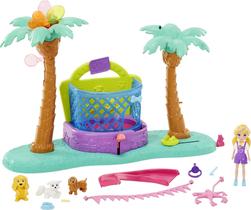 Conjunto de brinquedos Polly Pocket Bounce & Bark Puppy Park com boneca Polly