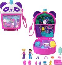 Conjunto de brinquedos Polly Pocket Bubble Tea Panda com 2 microbonecas Conjunto de brinquedos Polly Pocket Bubble Tea Panda com 2 microbonecas