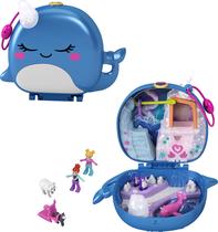 Conjunto de brinquedos Polly Pocket Freezin' Fun Narwhal com 2 bonecas e acessórios