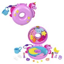 Conjunto de brinquedos Polly Pocket Sparkle Cove Adventure Unicorn Floatie Conjunto de brinquedos Polly Pocket Sparkle Cove Adventure Unicorn Floatie