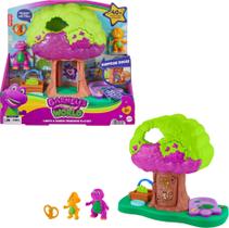 Conjunto de brinquedos pré-escolares Barney Lights & Sounds Treehouse