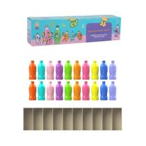 Conjunto De Brinquedos Quebra-Cabeça De Bebidas Coloridas Para Crianças, 20 Garrafas, Treinamento De