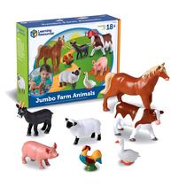 Conjunto de brinquedos Recursos de aprendizagem Jumbo Farm Animals for Toddlers
