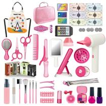 Conjunto de brinquedos RedCrab Kids Beauty Salon Hair Stylist com acesso. Conjunto de brinquedos RedCrab Kids Beauty Salon Hair Stylist com acesso.