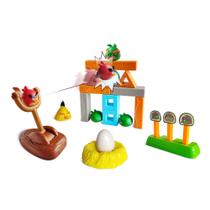 Conjunto de brinquedos ROLOSO Angry Birds Build N' Launch com 20 unidades