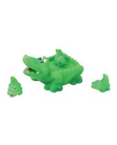 Conjunto de brinquedos Rubber Alligator Crocodile Family Bathtub & Chew Conjunto de brinquedos Rubber Alligator Crocodile Family Bathtub & Chew