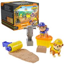 Conjunto de brinquedos Rubble & Crew Rubble and Mix Action Figures com areia Conjunto de brinquedos Rubble & Crew Rubble and Mix Action Figures com areia