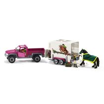 Conjunto de brinquedos Schleich Horse Club de 15 peças com caixa Pick Up Horse Conjunto de brinquedos Schleich Horse Club de 15 peças com caixa Pick Up Horse