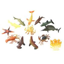 Conjunto de brinquedos Sea Animal Figure, 12 peças para bebês Educational Playthi Conjunto de brinquedos Sea Animal Figure, 12 peças para bebês Educational Playthi