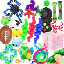 Conjunto de brinquedos sensoriais Fidget Toys VNAMO, pacote com 28 unidades, para alívio do estresse Conjunto de brinquedos sensoriais Fidget Toys VNAMO, pacote com 28 unidades, para alívio do estresse