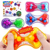 Conjunto de brinquedos Sensory Fidget Zaxideel, pacote com 4 cores, classificação de cores para crianças Conjunto de brinquedos Sensory Fidget Zaxideel, pacote com 4 cores, classificação de cores para crianças